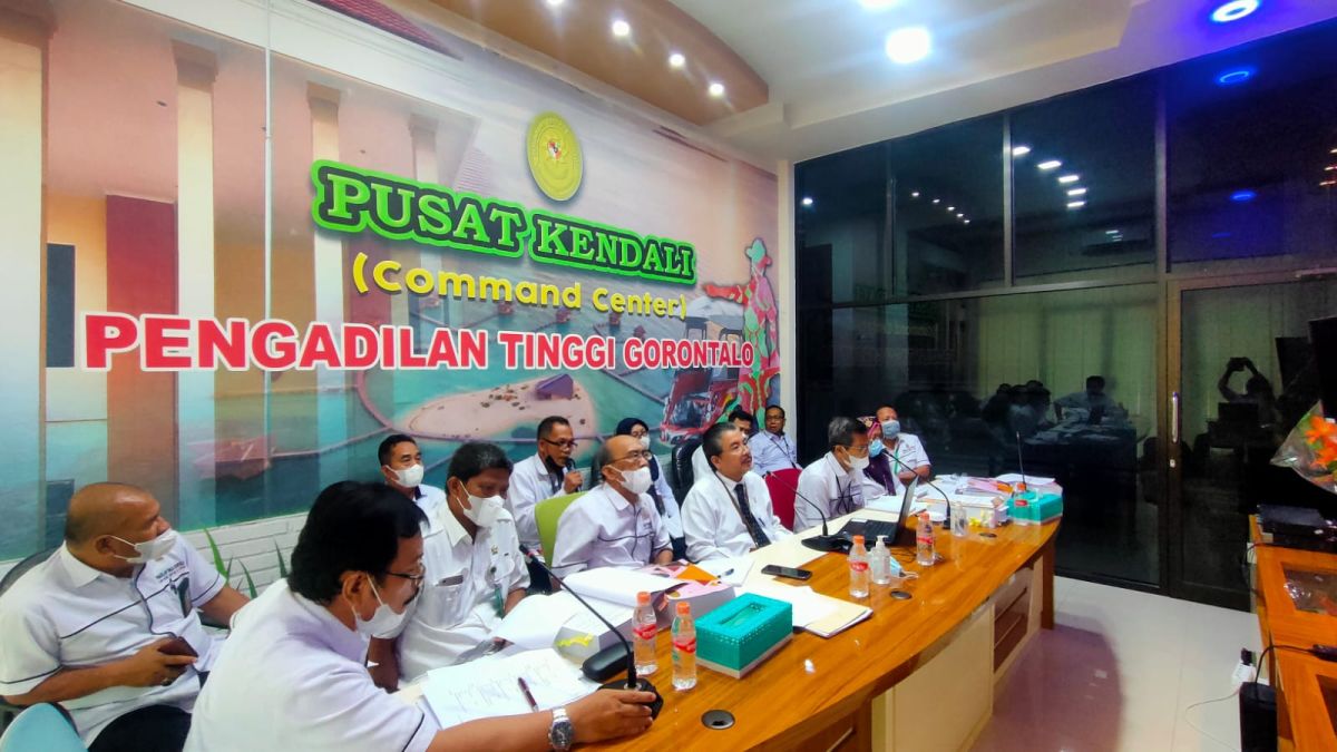 Desk Evaluasi Penilaian Reformasi Birokrasi pada Pengadilan Tinggi Gorontalo oleh Kementerian PANRB