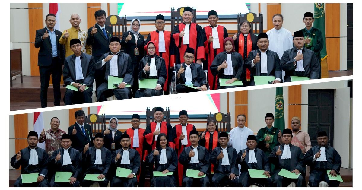 SIDANG TERBUKA PENGADILAN TINGGI GORONTALO DALAM ACARA PENGAMBILAN SUMPAH ADVOKAT