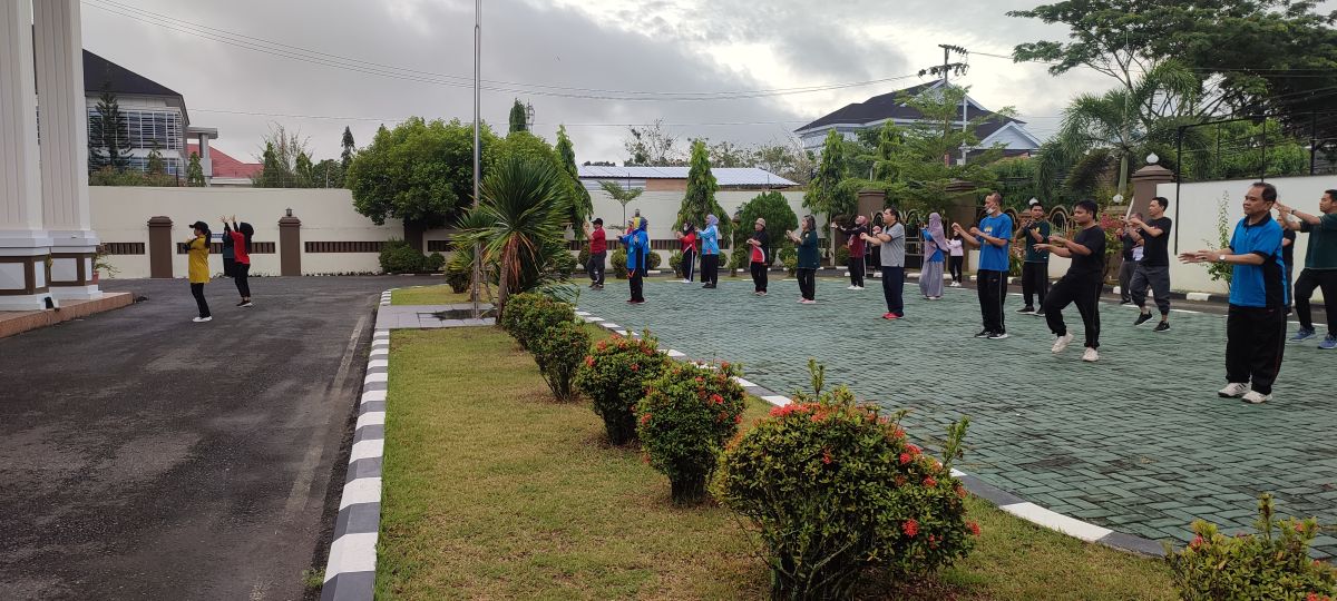 Senam Pagi Pengadilan Tinggi Gorontalo