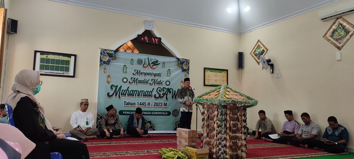 Pengadilan Tinggi Gorontalo Memperingati Maulid Nabi Muhammad SAW 1445 H
