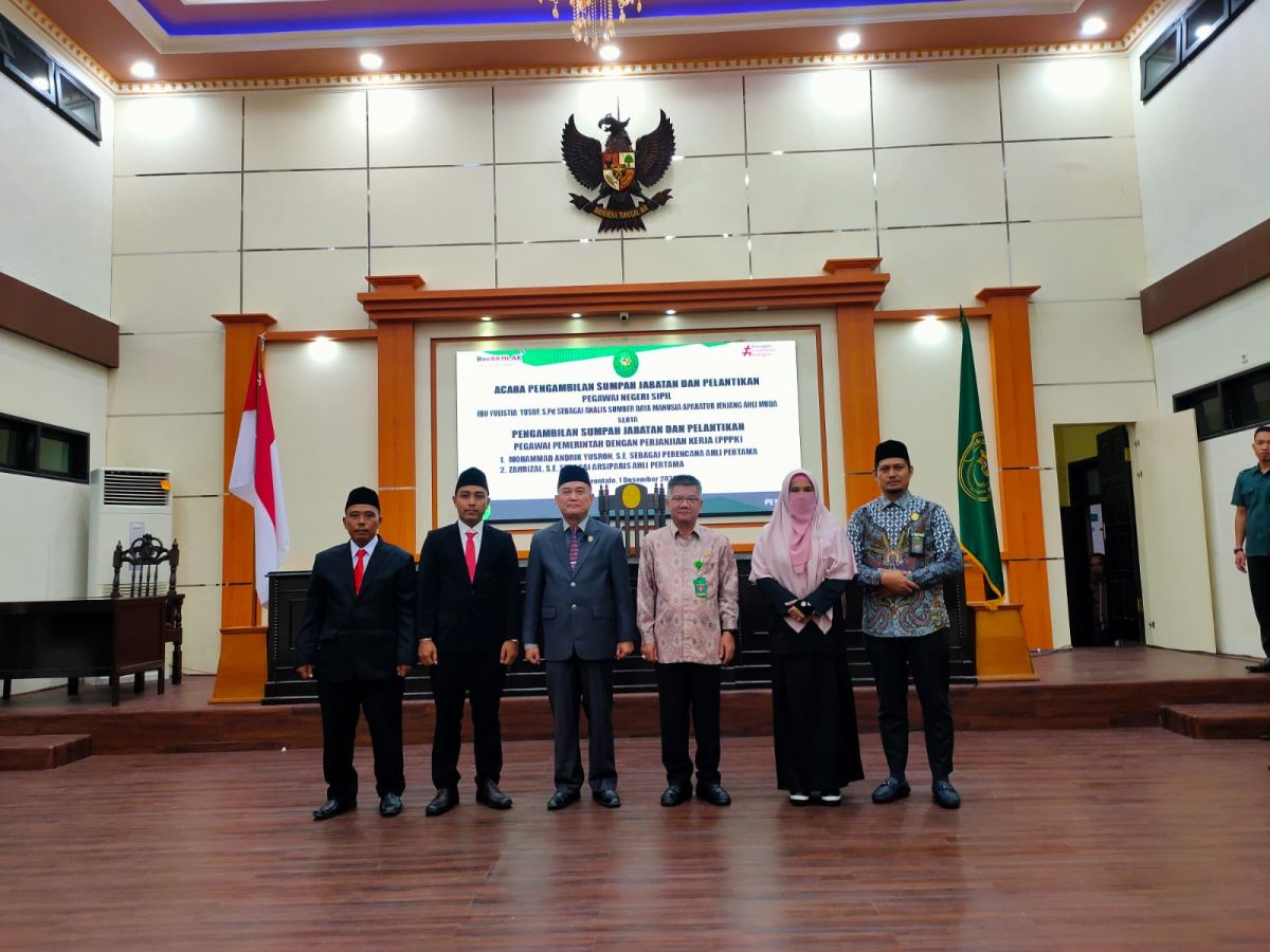 Pengambilan Sumpah dan Pelantikan Pejabat Fungsional ASN Pada Pengadilan Tinggi Gorontalo
