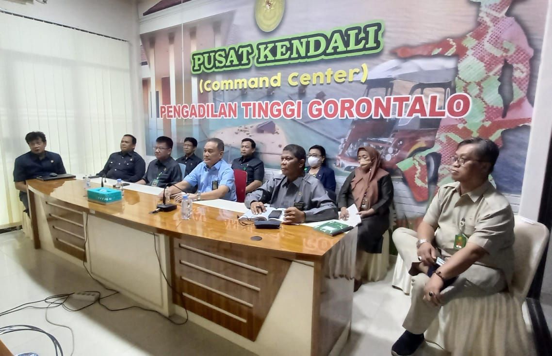 Pengadilan Tinggi Gorontalo ikuti Webinar Bersama Antara Mahkamah Agung Dan Kementerian Agraria dan Tata Ruang/Kepala Badan Pertanahan Nasional