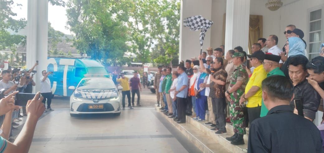 Pengadilan Tinggi Gorontalo Hadiri Pelepasan Pawai Kampanye Damai Tahun 2024