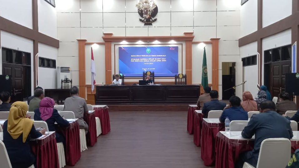 Rapat Dinas Rutin Bulan April Pengadilan Tinggi Gorontalo