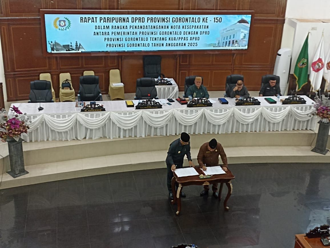 Pengadilan Tinggi Gorontalo Hadiri Rapat Paripurna DPRD Provinsi Gorontalo Ke-149 Dan Ke-150