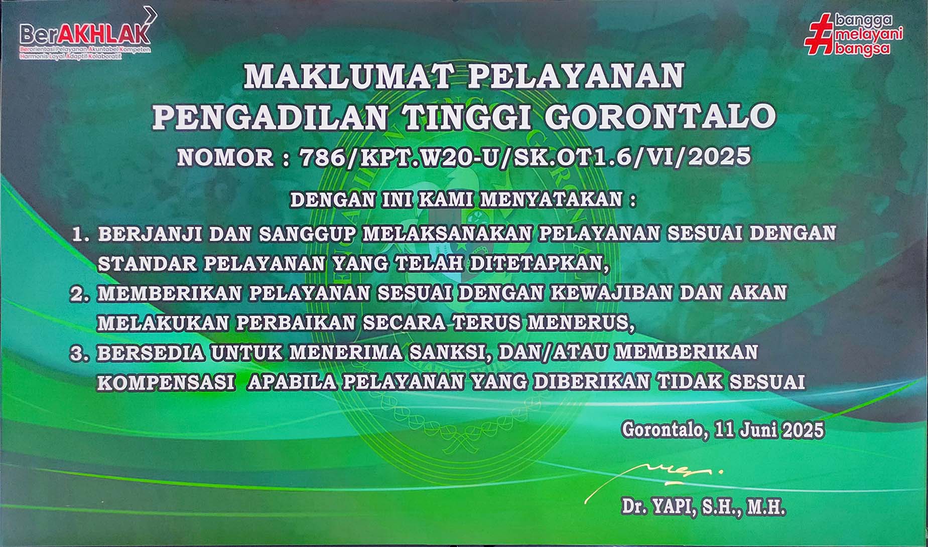 Maklumat Pelayanan