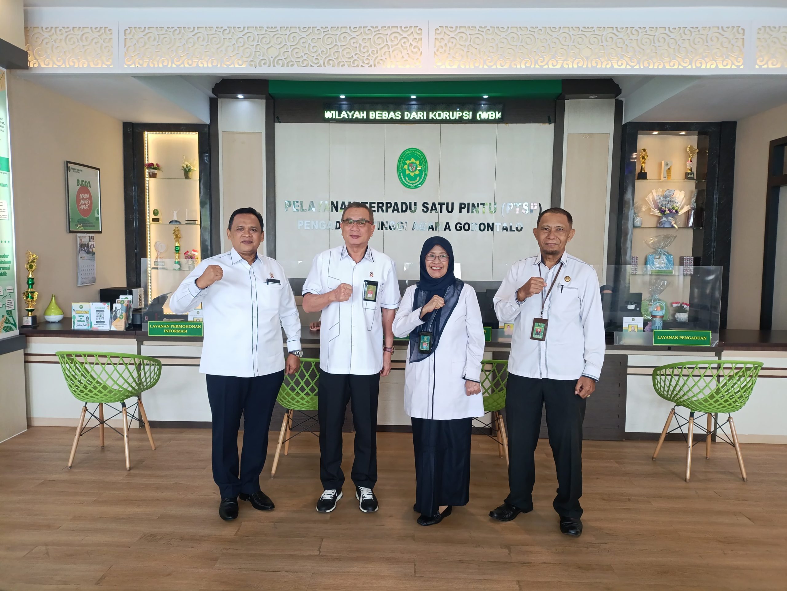 Pererat Sinergi, Ketua Pengadilan Tinggi Gorontalo Lakukan Kunjungan Silaturahmi Ke Pengadilan Tinggi Agama Gorontalo