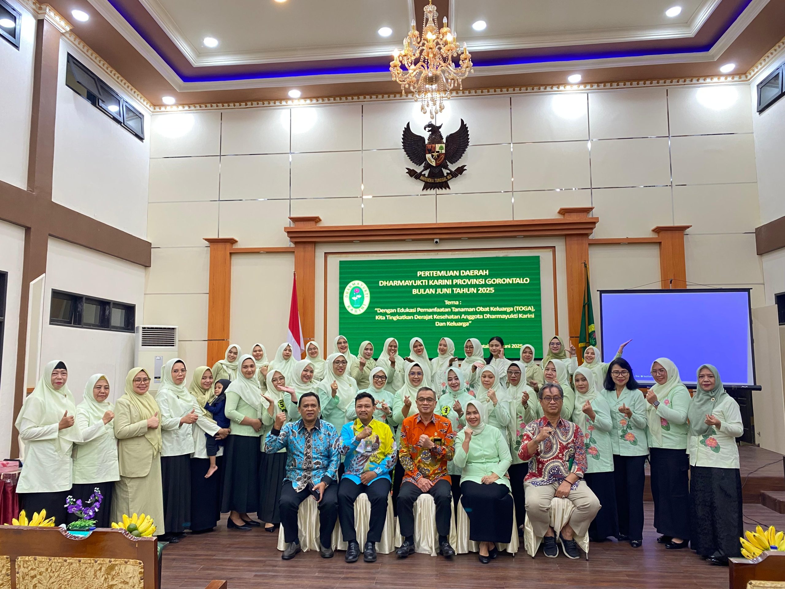 Pertemuan Daerah Dharmayukti Karini Provinsi Gorontalo Angkat Tema Edukasi Tanaman Obat Keluarga (TOGA)
